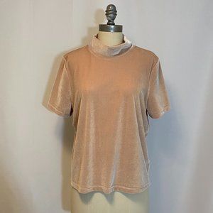 Madewell Blush Velvet Top